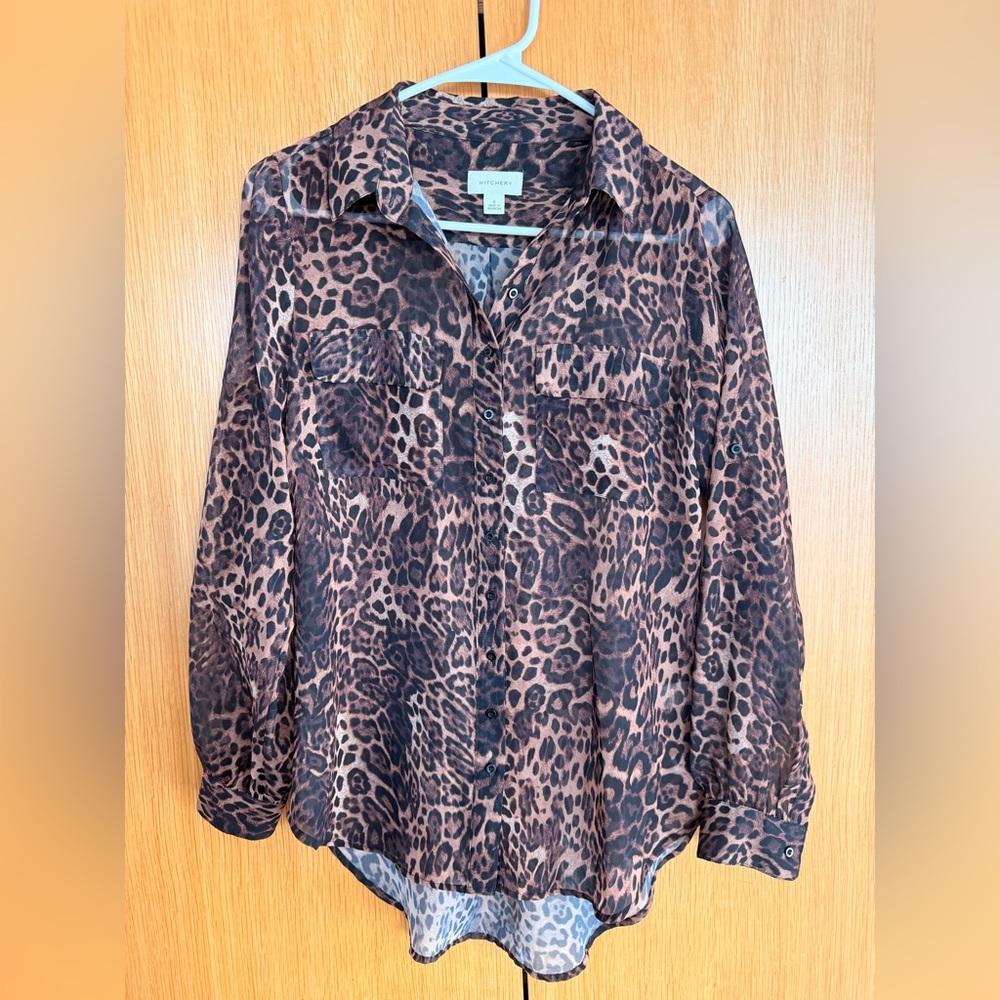 Witchery Leopard-Print Blouse - Picture 4 of 6